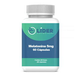  Melatonina 5 mg 60 Capsulas - LM-ML5MG-001 - Lider Manipulação
