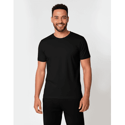 Camiseta Básica Masculina Preta Manga Curta - cm02 - Duck Custom EPI