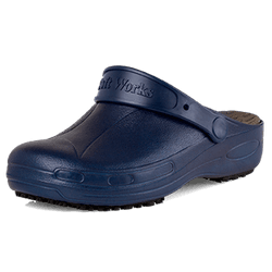Babuche Antiderrapante BB90 Azul Marinho Soft Work... - Duck Custom EPI