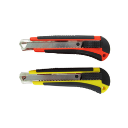 Estilete Emborrachado Lamina 18mm Aço Trava Precis... - ECOMMERCEVERSO