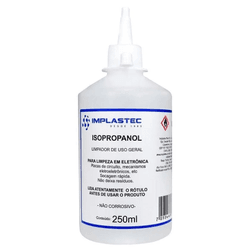 Álcool Isopropílico 250ml. Implastec - Eletrônica Faria