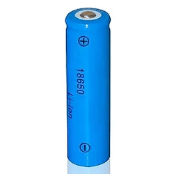 Bateria lanterna média 18500 3,7V, 3500mah - Eletrônica Faria