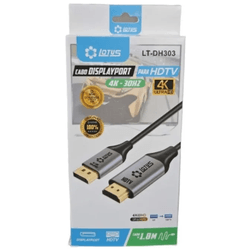 Cabo Displayport para HDMI Lotus - Eletrônica Faria