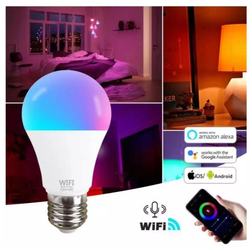 Lâmpada RGB Inteligente 15W Bivolt 2.4G Aitek - Eletrônica Faria