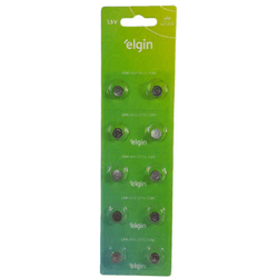 Bateria LR41 1,5V Elgin - Cartela com 10un. - Eletrônica Faria