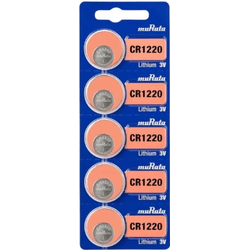 Bateria CR1220 3V muRata - Cartela com 5un. - Eletrônica Faria