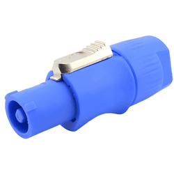 Speakon Powercon Linha Azul Macho (Power In) - Eletrônica Faria