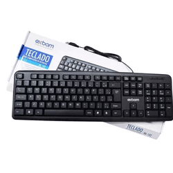 Teclado Para Computador/Notebook Usb C/Fio BK-102 ... - Eletrônica Faria