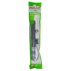 Filtro de Linha 5 Tomadas 1M Metal Preto - Eletrônica Faria