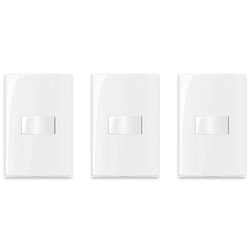 KIT 3 CONJUNTOS SLEEK DE 1 INTERRUPTOR SIMPLES - Eletro Light
