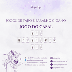 Consulta Baralho Cigano - Amoroso - Sobre o Casal - Loja Elfyn