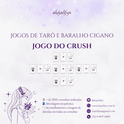 Consulta Baralho Cigano - Amoroso - Sobre o Crush - Loja Elfyn