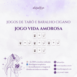 Consulta Baralho Cigano - Amoroso - Vida Amorosa P... - Loja Elfyn