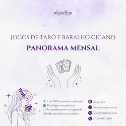 Consulta Baralho Cigano - Panorama Mensal - Loja Elfyn