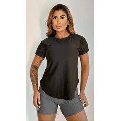 Camiseta Poliamida Preta - ELLAS FIT