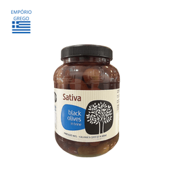 AZEITONA PRETA BLACK OLIVES SATIVA G 1KG - Empório Grego
