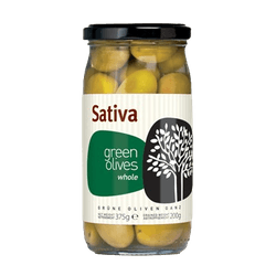 Azeitona green olives Sativa 365g - Empório Grego