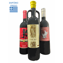 Kit Vinho em Triplo - Silinos, Greek Art e Dionyso... - Empório Grego
