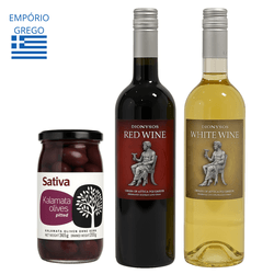 Kit Vinhos + Azeitonas - Empório Grego
