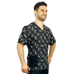 Scrub Tradicional Masculino - Esqueletos 1 (blusa avulsa)