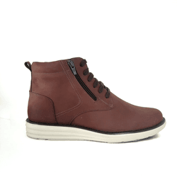 Coturno Masculino Cat Café Couro Legítimo - 524-ma... - ENURI - Calçados Masculinos