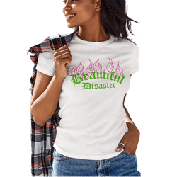 T-shirts Feminina Camiseta Baby Look Beautiful Disaster - 00029661E - ESTAMPARIA NET 