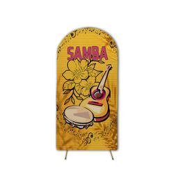  Capa de Painel Romano Veste Fácil C/ Elástico Tema Roda de Samba - 7527 - ESTAMPARIA NET 