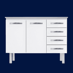Armário Gabinete Para Cozinha Branco Vitralfer 1.20 metros 