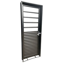Porta Laminada Mista Sem Vidro 210x80 Cm Abertura Esquerda