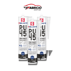 Kit 3 Selante Silicone Pu45 Construções Vidros Aca... - Fabricio Shop Car | Loja Oficial