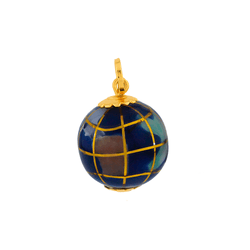 Pingente De Ouro 18k Globo 8mm - 100730 - Fábrica do Ouro ®️