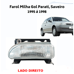 Farol Auxiliar Volkswagen Gol Parati e Saveiro Lad... - Fastcarplace