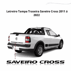 Adesivo Tampa Traseira Letreiro Saveiro Cross 2011... - Fastcarplace