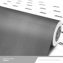 LAMINADO VINIL 1,22X0,14MM GOLD ESCOVADO TITÂNIO - Fechacom