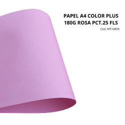 PAPEL A4 COLOR PLUS 180G ROSA PCT.25 FLS [CX.5PCT]... - PARÁ SUPRIMENTOS