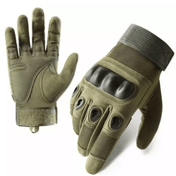 Luva Tática Dedo Completo - Verde - 006LUVATATICA - Feroz Militar
