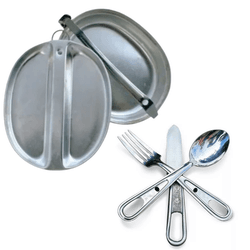 Kit Marmita Militar com Talher Inox - 010kitmarmi... - Feroz Militar