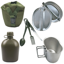 Kit completo Cantil com Porta-Cantil Verde, Caneco... - Feroz Militar