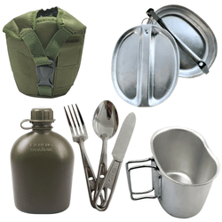 Kit completo Cantil com Porta-Cantil Verde, Caneco... - Feroz Militar