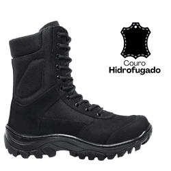 Coturno Coyote Preto - Com Zíper - 018COYOTEPRET... - Feroz Militar
