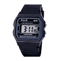 Relógio Retro Digital De Pulso Marca Aqua Aq81 - R... - Feroz Militar