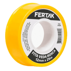 Fita Veda Rosca Teflon 18mm X 25m FertaK 31825 - 4... - FERTEK FERRAMENTAS
