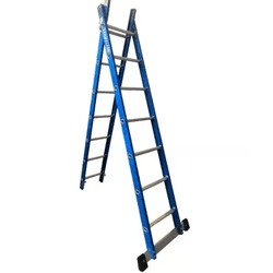 Escada Fibra Tesoura e Extensivel Premium Azul 2,2... - FERTEK FERRAMENTAS