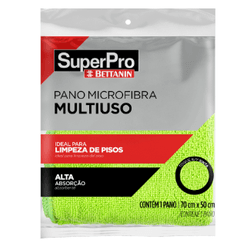 Pano Multiuso Microfibra Verde Superpro 70x50cm - ... - FERTEK FERRAMENTAS