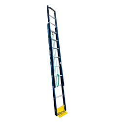Escada Extensiva Fibra Azul Premium Fechada 2,90m ... - FERTEK FERRAMENTAS