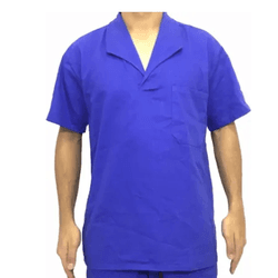 Camisa Brim Manga Curta Gola V Azul Royal T-G - 53 - FERTEK FERRAMENTAS