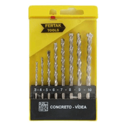 Jogo Broca 8 PCS (3-10mm) Widea 1203 FertaK - 702 - FERTEK FERRAMENTAS