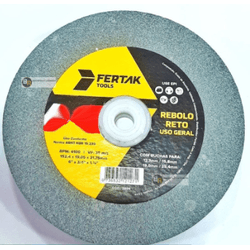 Rebolo Reto 6`` X 3/4`` X 1 1/4`` A60 C/Buchas 12,... - FERTEK FERRAMENTAS