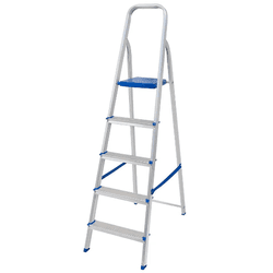 Escada Aluminio 5 Degraus Mor 005103 - 1888 - FERTEK FERRAMENTAS