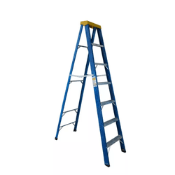 Escada Tesoura Fibra 7 Degraus 2,10M TAFP7 Azul Pr... - FERTEK FERRAMENTAS